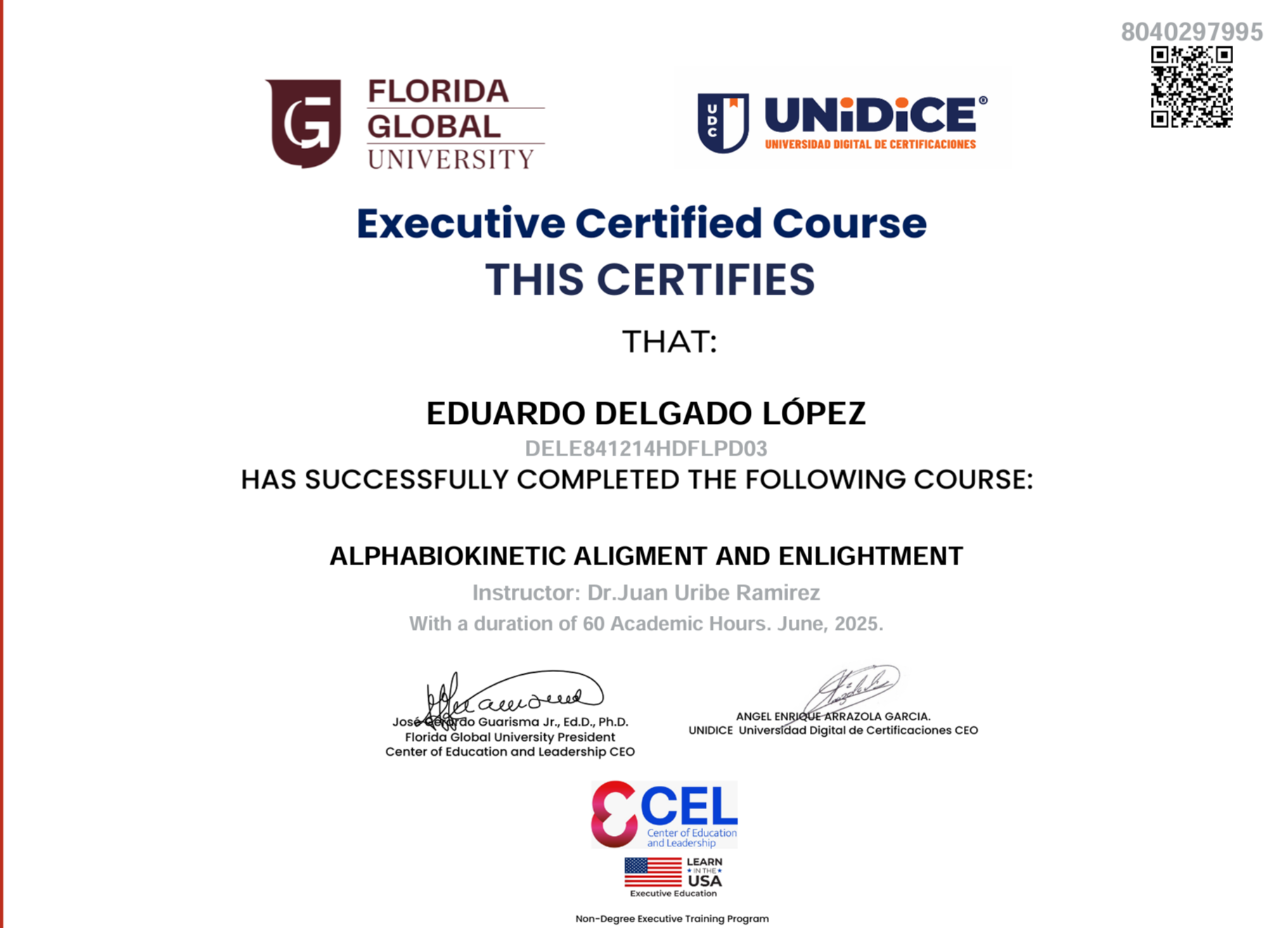 Certificado Florida Global University